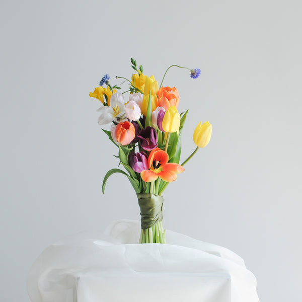 Bright Tulip Bridal Bouquet