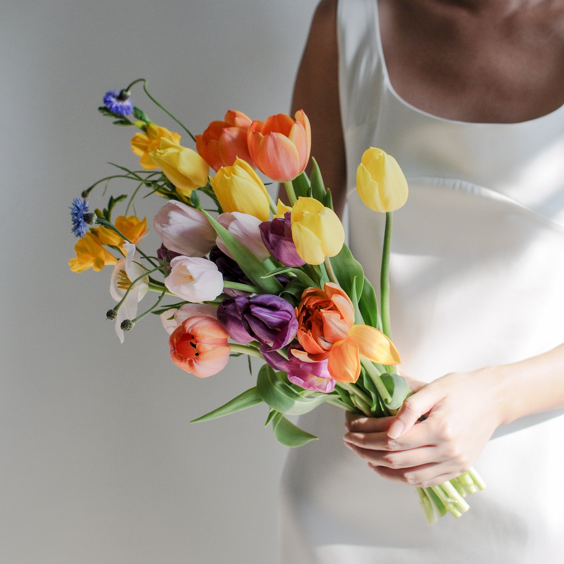 Bright Tulip Bridal Bouquet