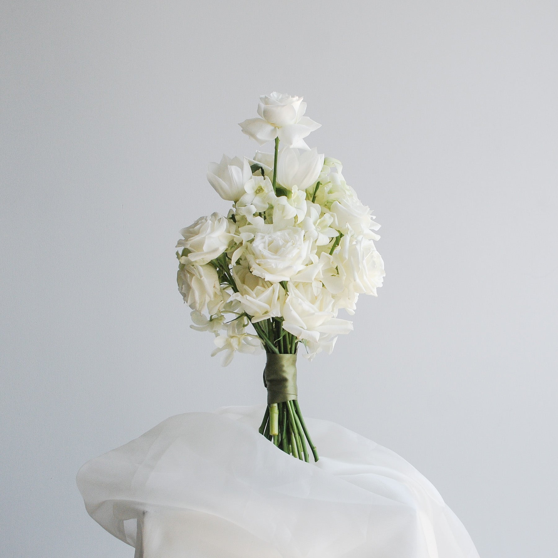 White Rose Bridal Bouquet