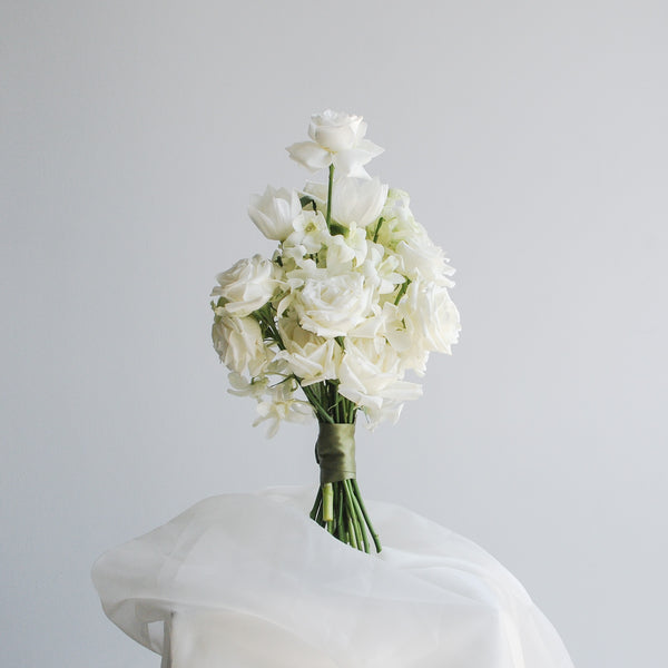 White Rose Bridal Bouquet