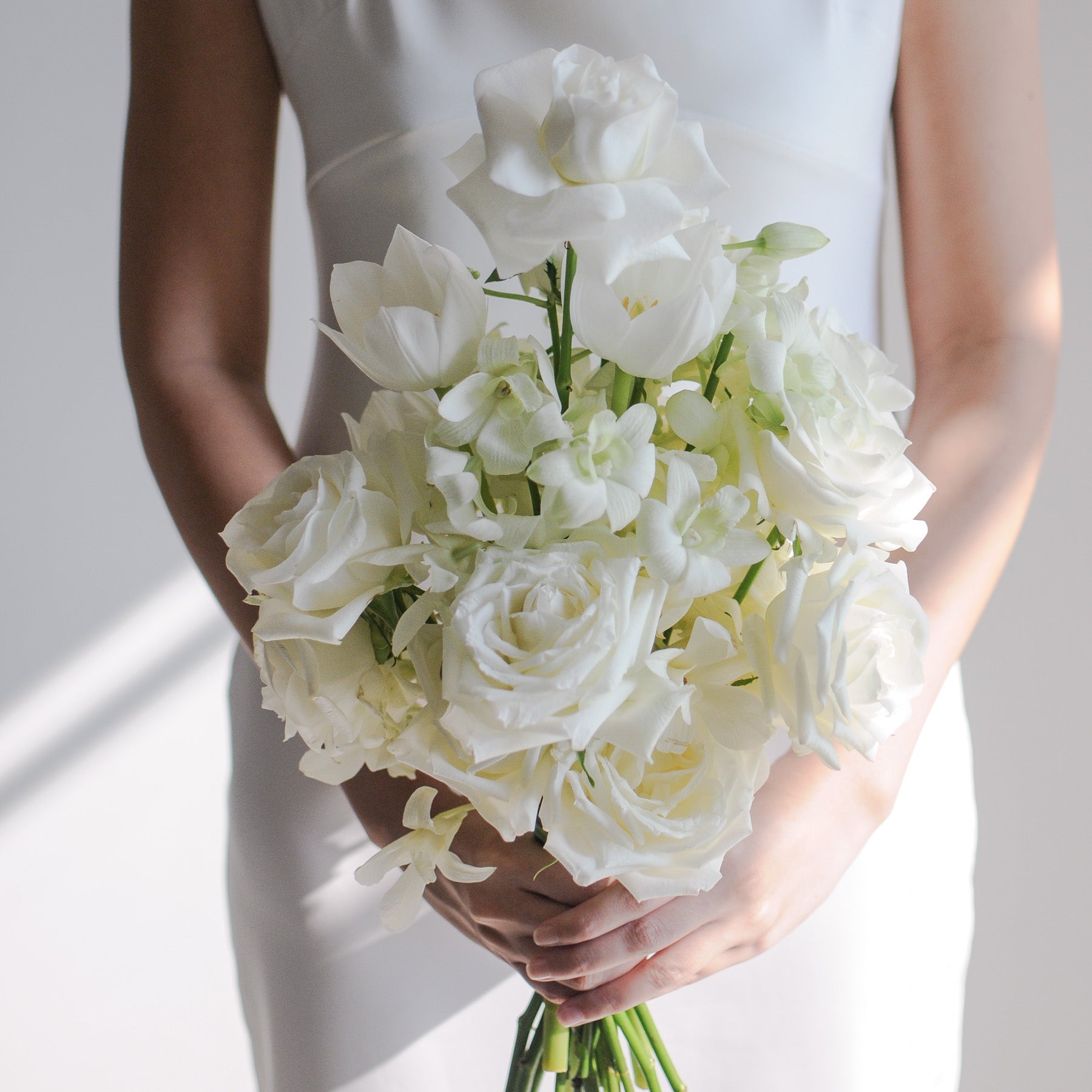 White Rose Bridal Bouquet