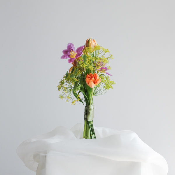 Bright Tulip Bridesmaid Bouquet