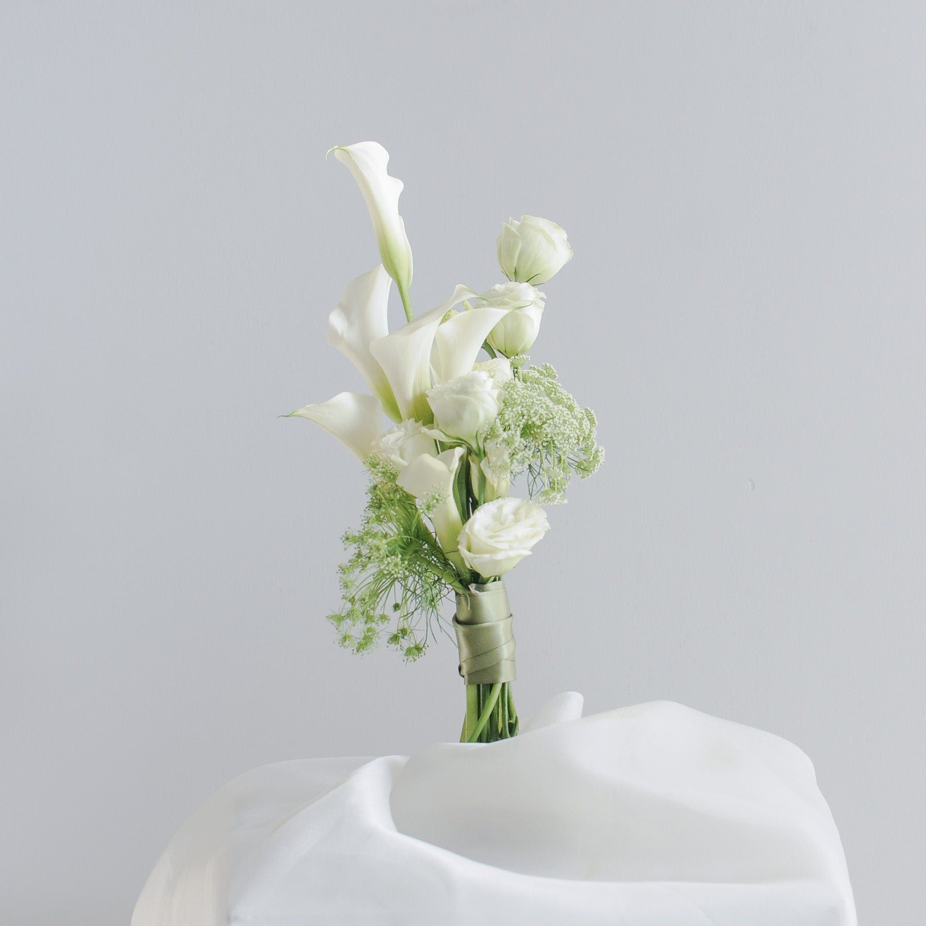 White Calla Lily Bridesmaid Bouquet