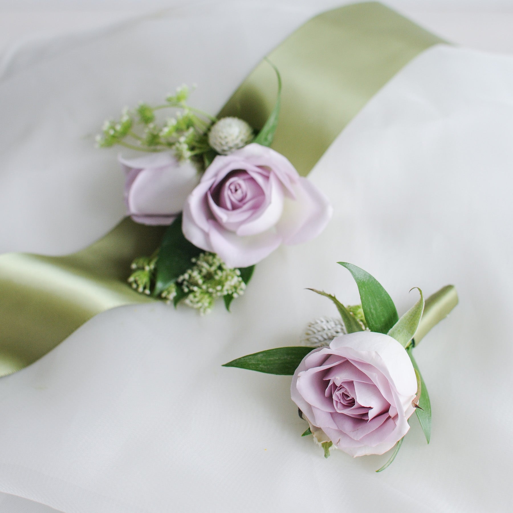 Pastel Rose Wrist Corsage