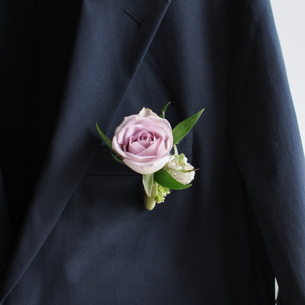 Pastel Rose Boutonneire