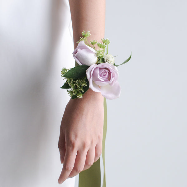 Pastel Rose Wrist Corsage