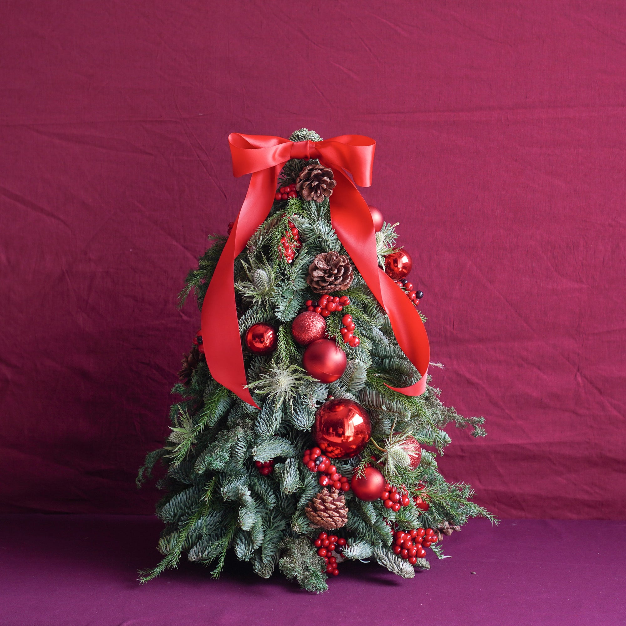 Candied Apple Tabletop Christmas Tree