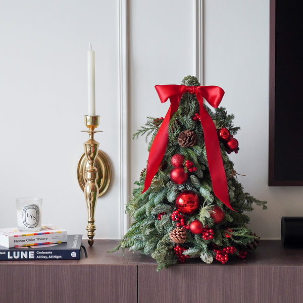 Candied Apple Tabletop Christmas Tree