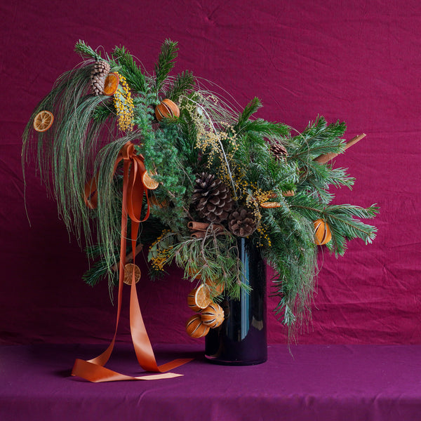 Mulled Wine XL Holiday Vase Arrangement