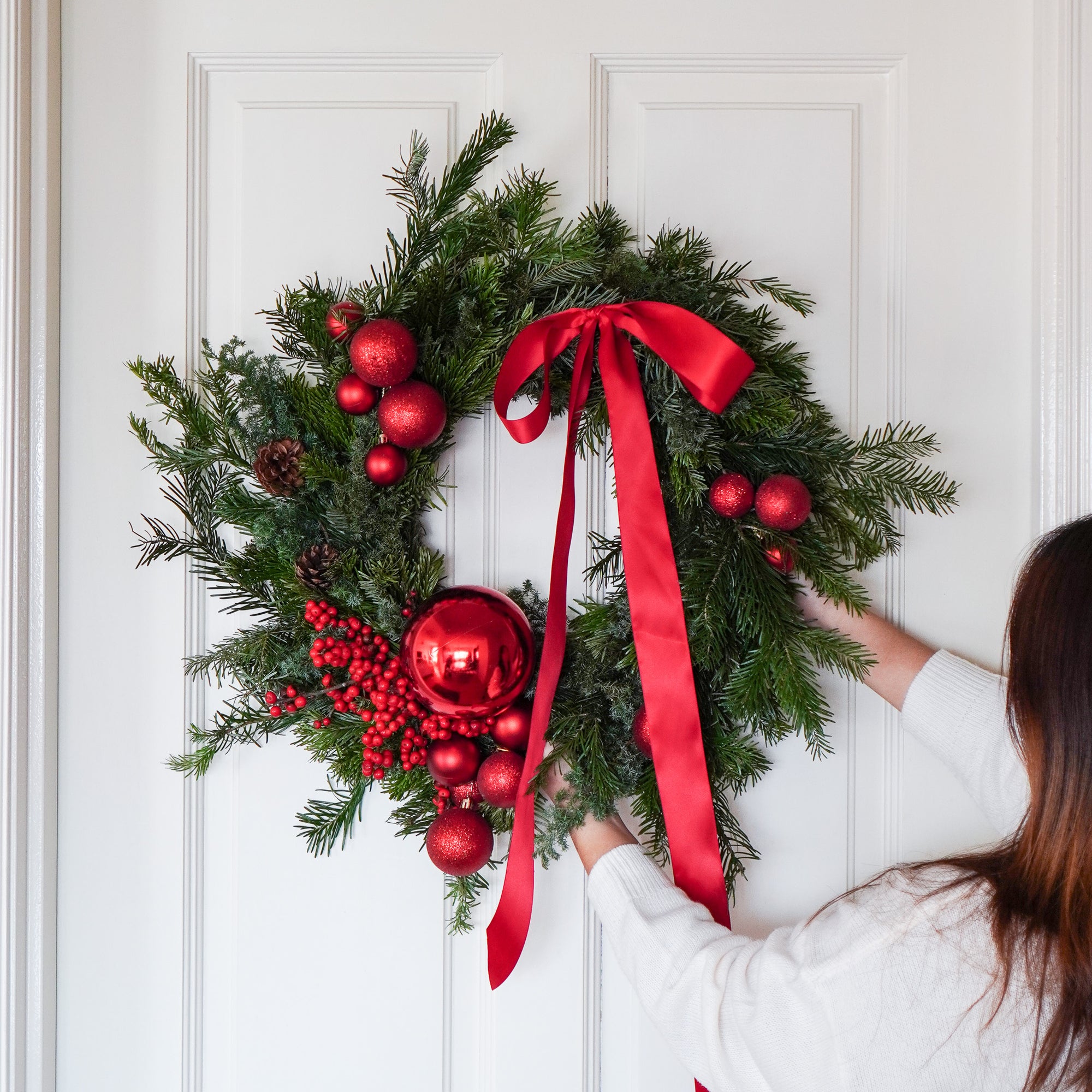 Candied Apple Christmas Wreath